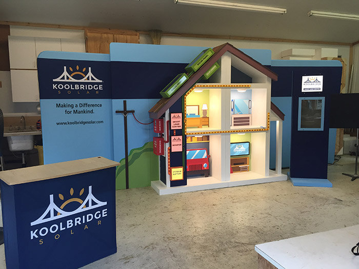 Koolbridge solar interactive booth